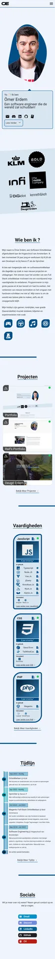 Website inside the mobile placeholder